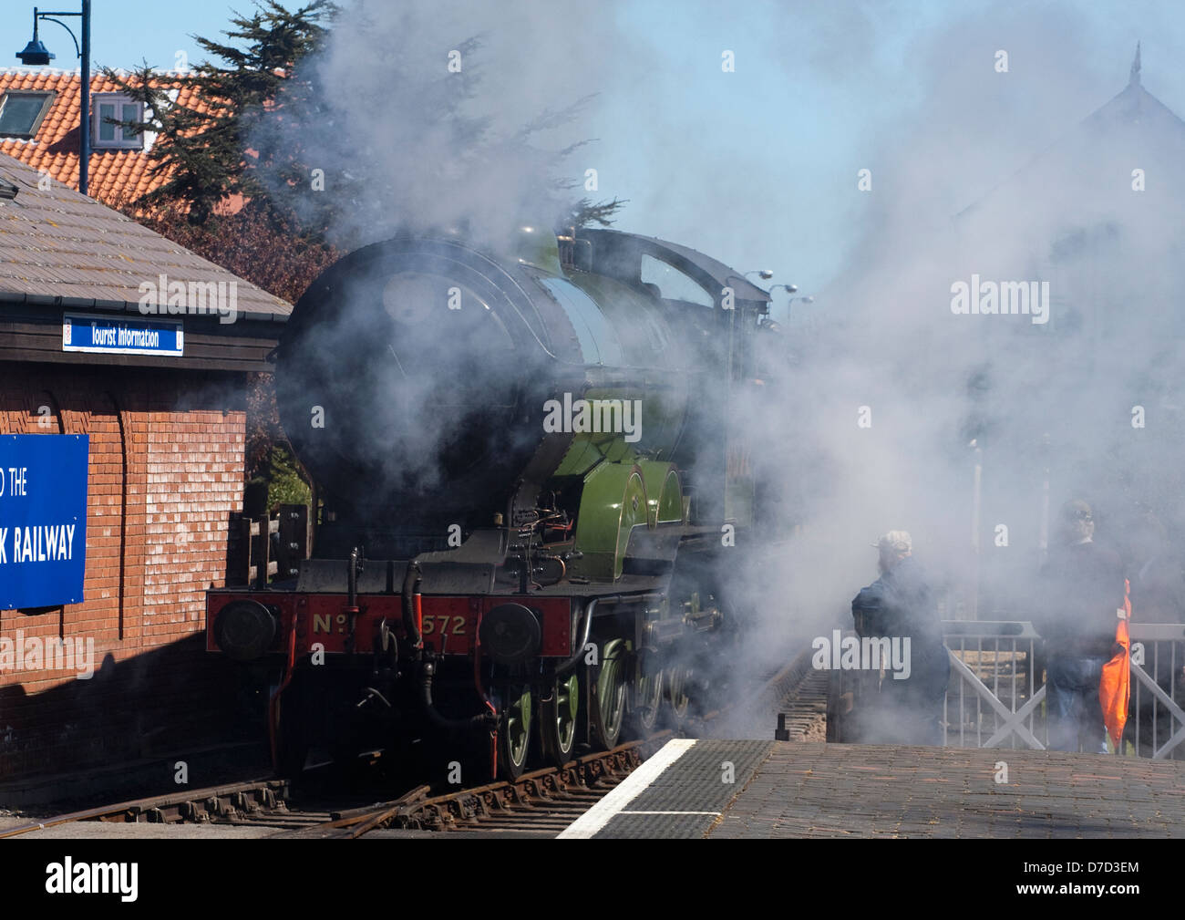 Le chemin de fer à vapeur de Sheringham Banque D'Images