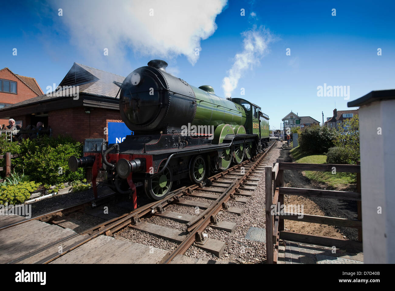 Le chemin de fer à vapeur de Sheringham Banque D'Images