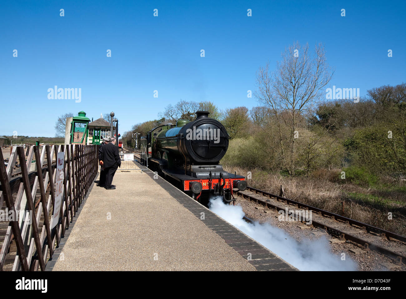 La station de chemin de fer à vapeur de Sheringham Holt Banque D'Images