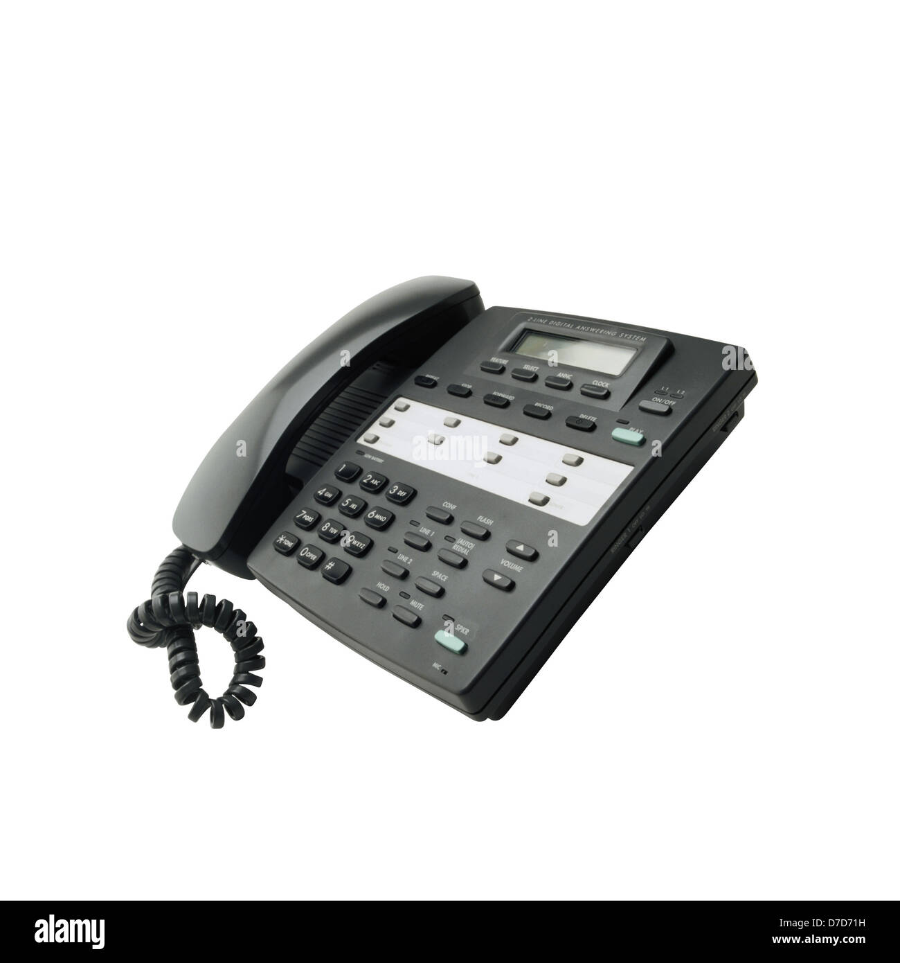Téléphone IP isolated on white Banque D'Images