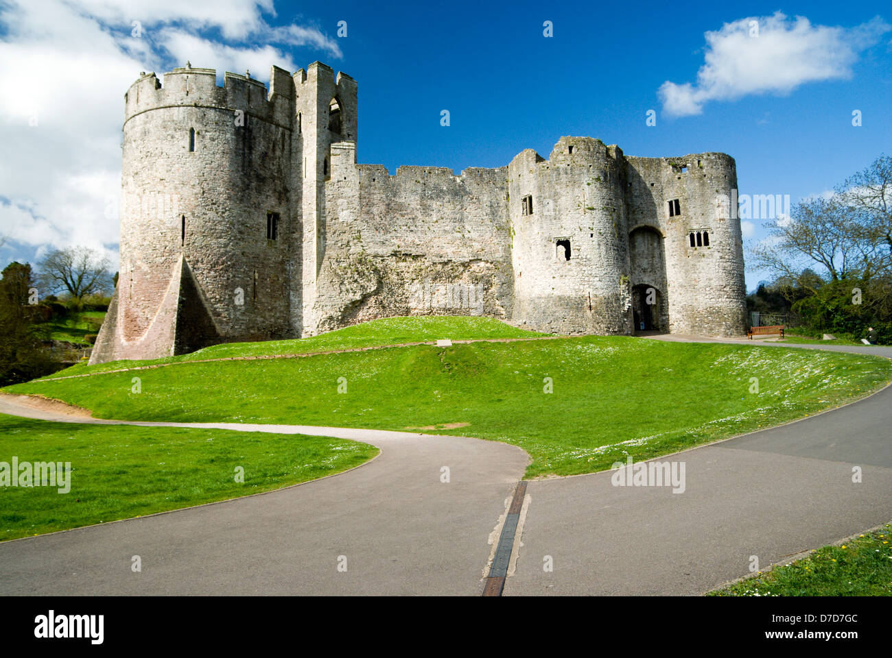 Château De Chepstow, Chepstow, Monmoushshire, Pays De Galles Du Sud. Banque D'Images