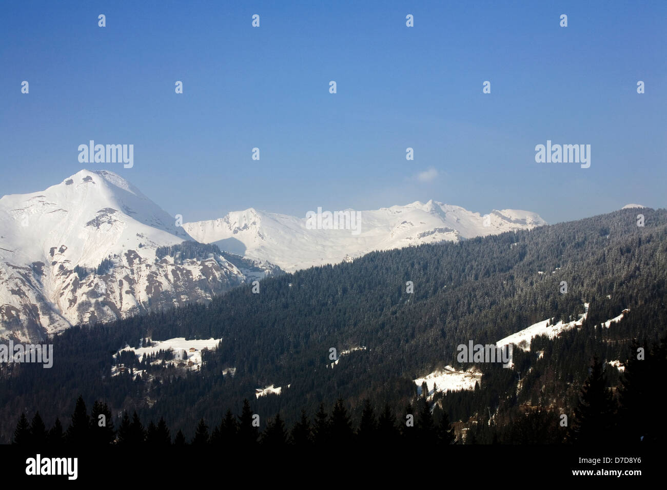 Pointe de Nantaux Portes du Soleil à Morzine Haute Savoie France Banque D'Images