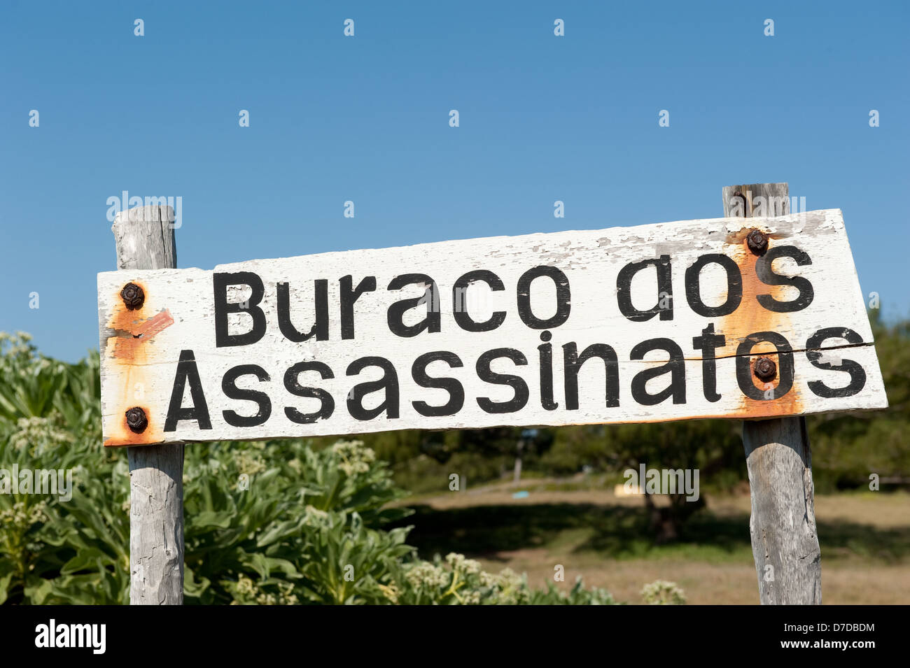 Dos Assassinatos Barraco (Chambre des meurtres), Tofo (Mozambique) Banque D'Images