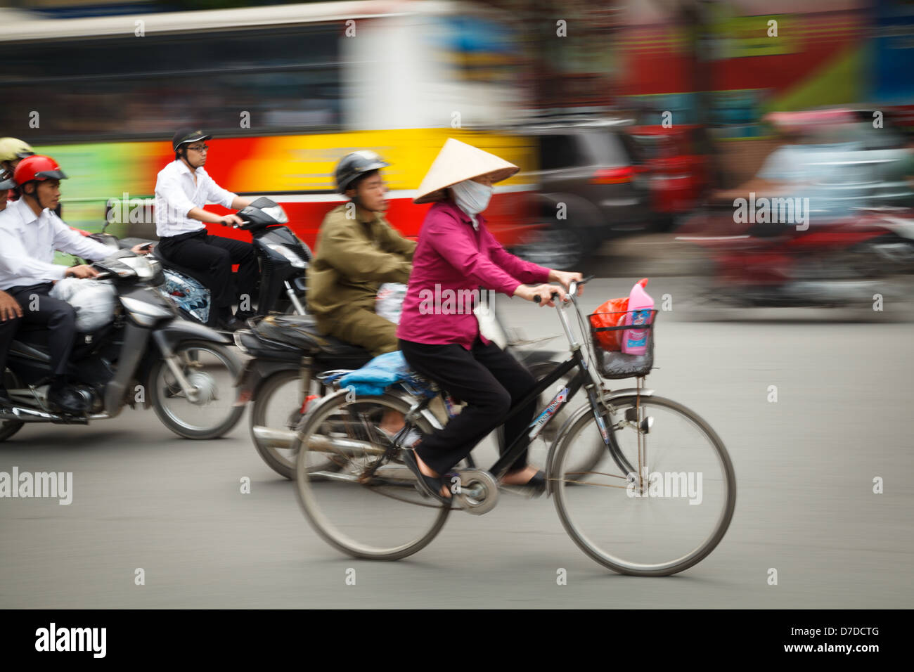 Le trafic d'Hanoï, Vietnam Banque D'Images