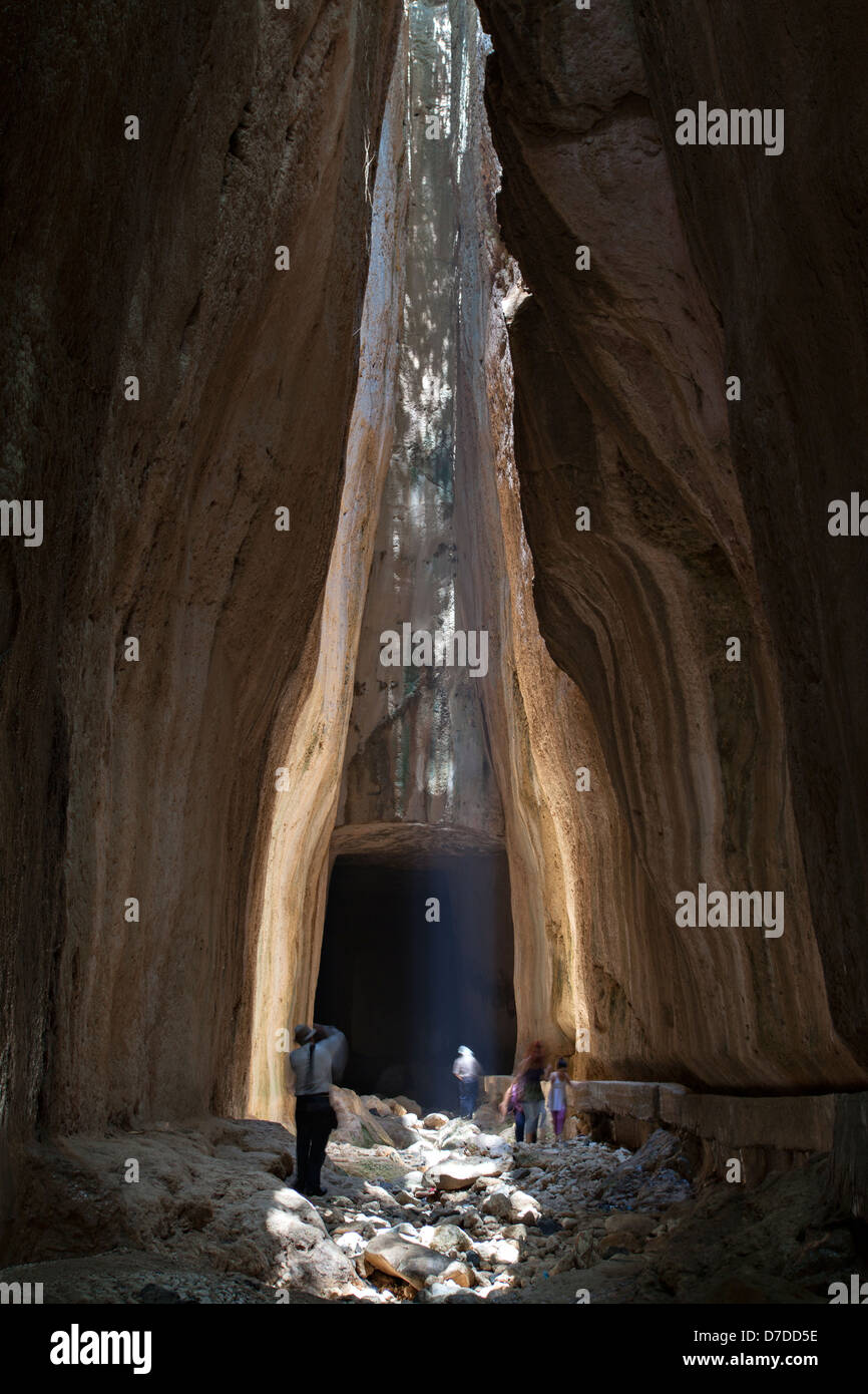 Titus Vespasianus Seleuceia Pierea Tunnel de ad, l'ancien port d'Antioche près de Samandag. Banque D'Images