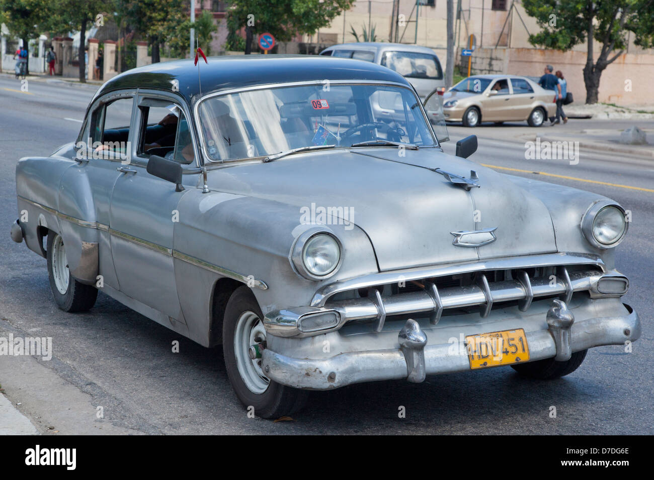 Vieille voiture à La Havane Banque D'Images