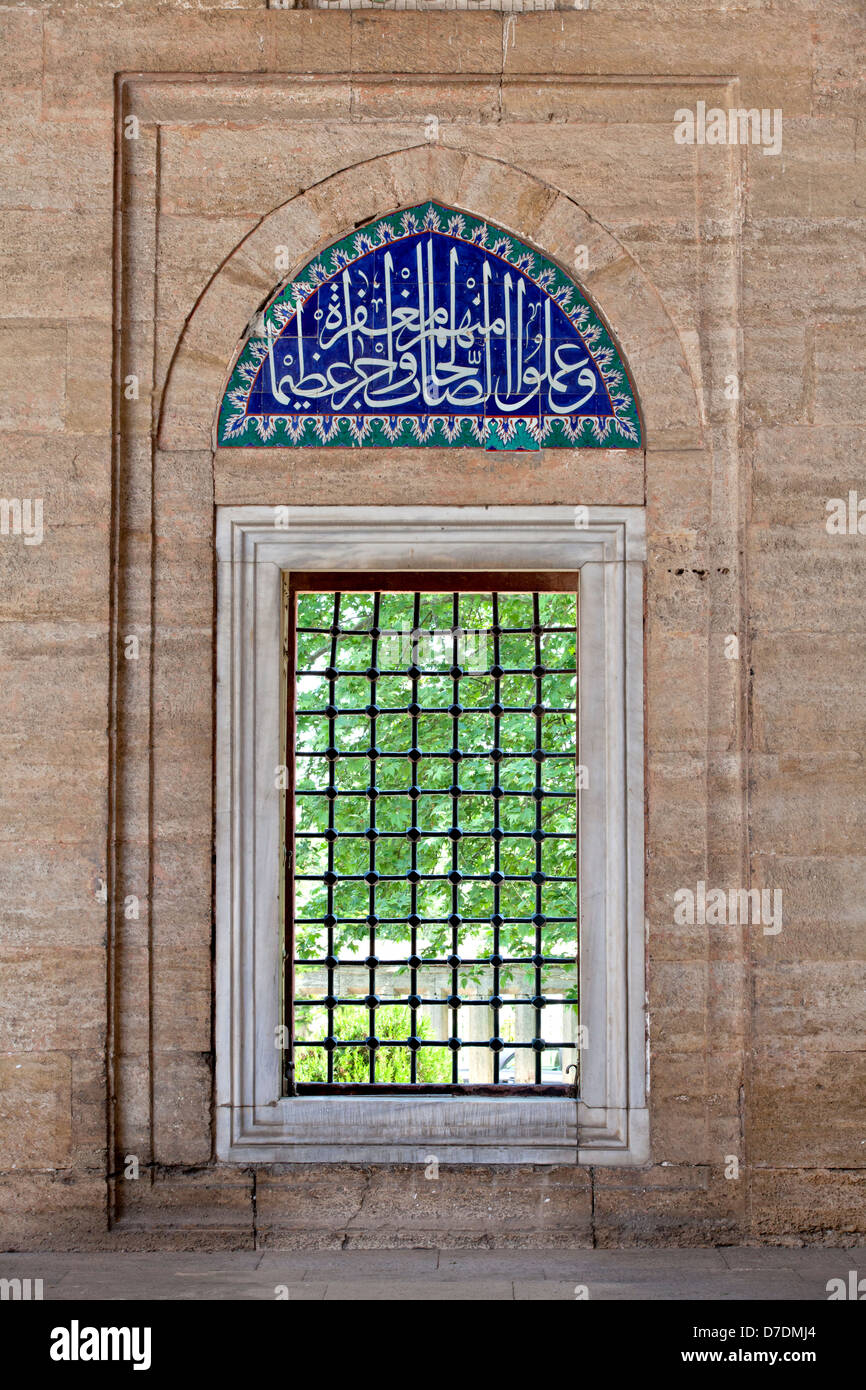 En d'Iznik mosquée Selimiye, Edirne, Turquie Banque D'Images
