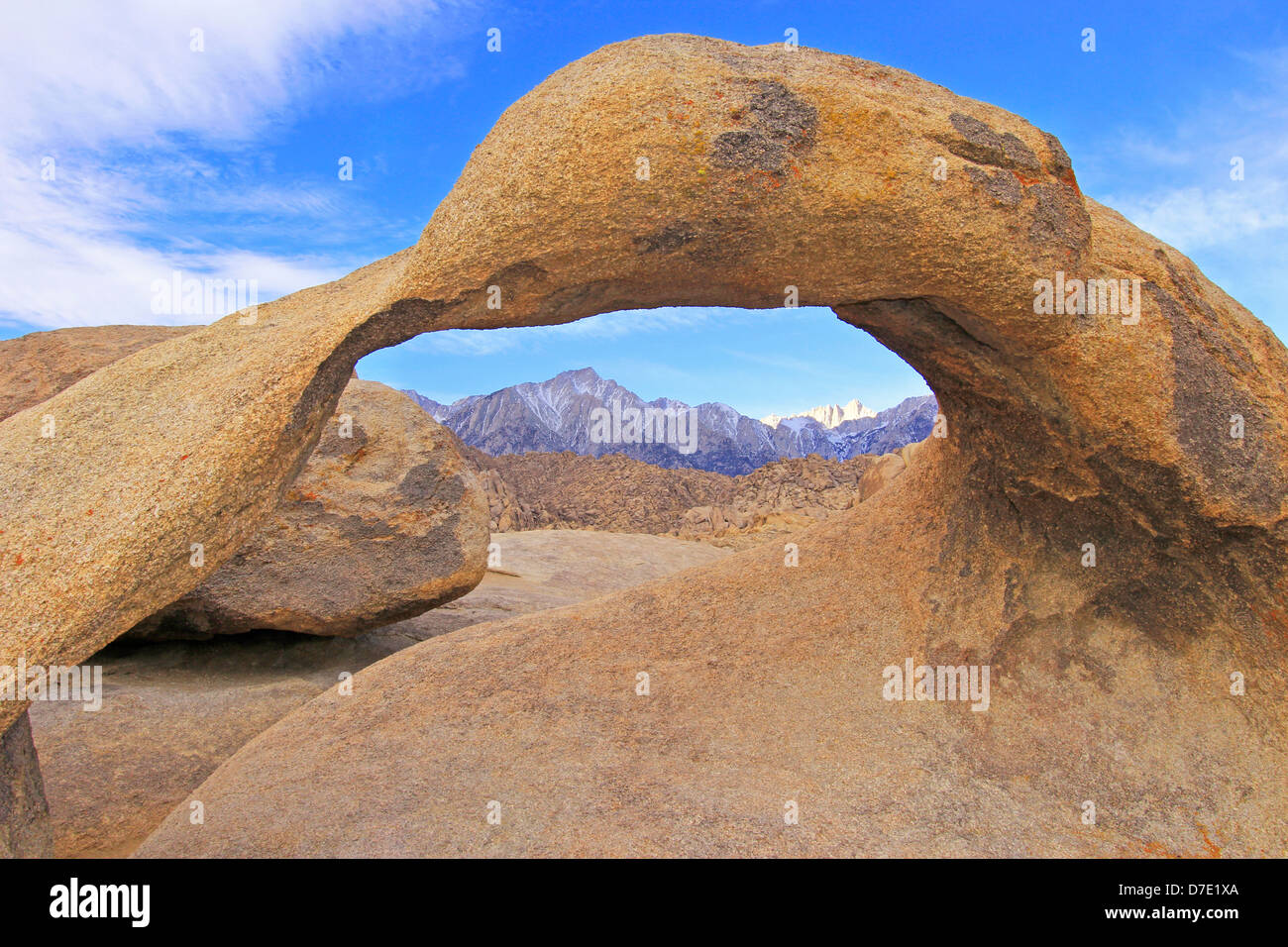 Passage de Mobius, Alabama Hills, California, USA Banque D'Images