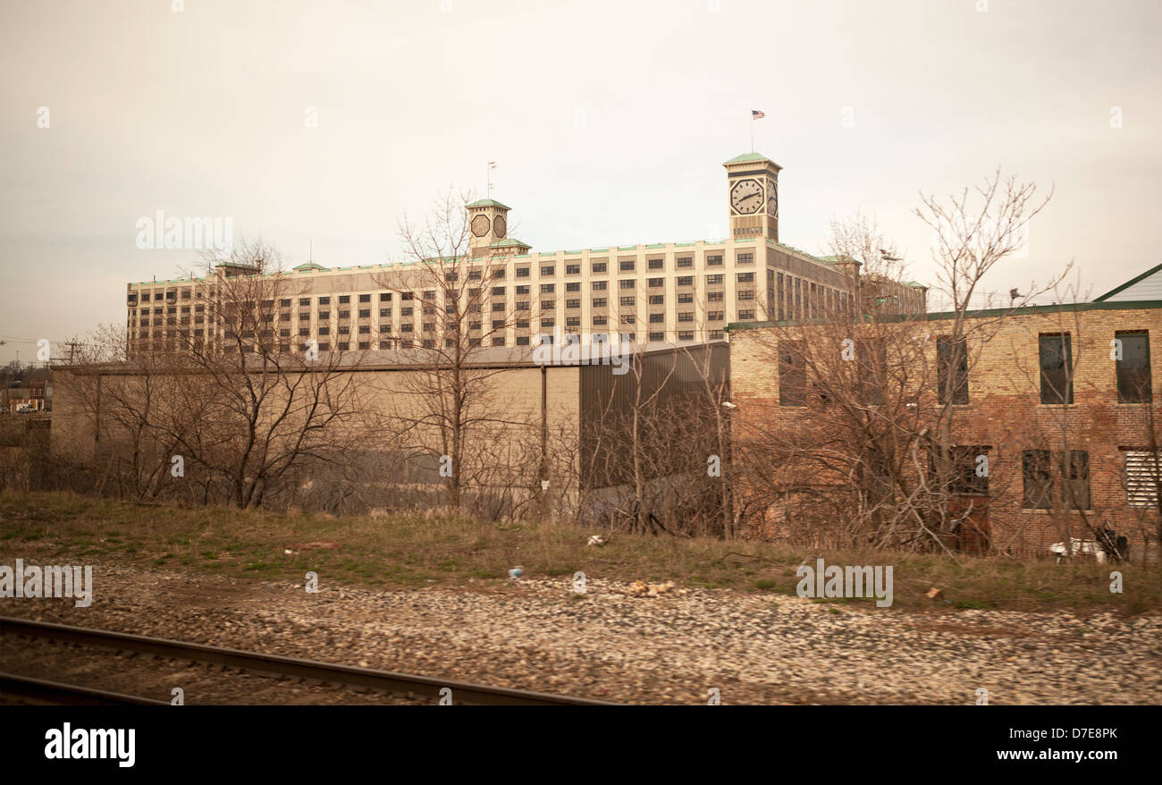 L'ancienne usine - Allen Bradley, construit en 1942, est maintenant la propriété de Rockwell Automation à Milwaukee, Wisconsin. Banque D'Images