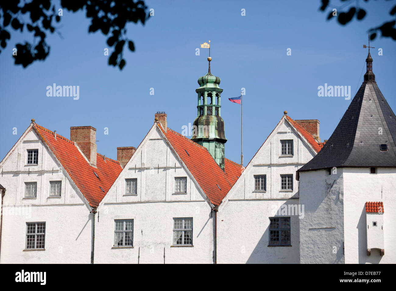 Quern Château, important château Renaissance en Glücksburg, Schleswig-Holstein, Allemagne, Europe Banque D'Images