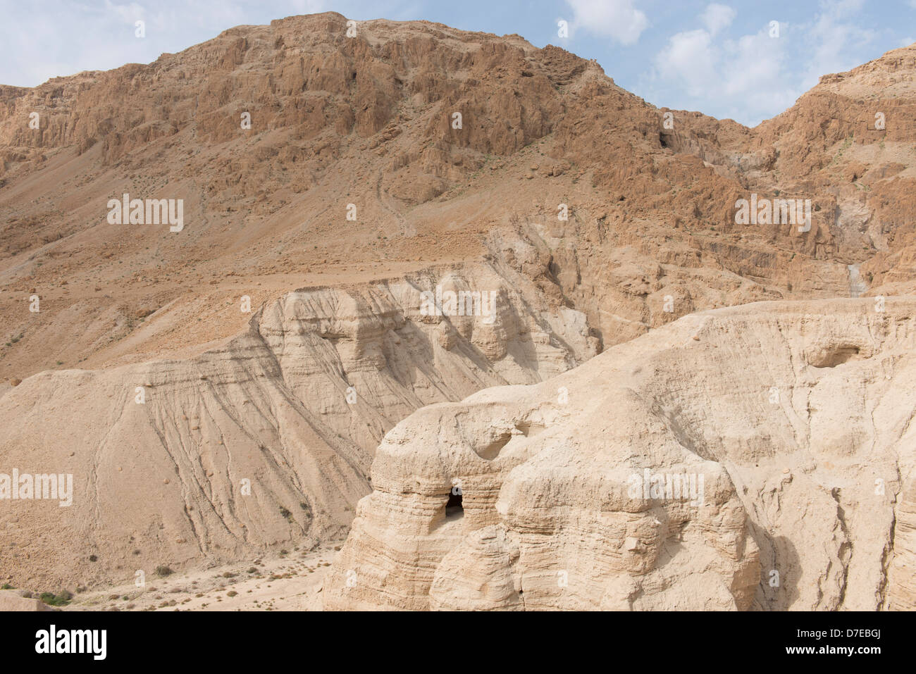 Qumrân, site de la découverte des manuscrits de la Mer Morte, Israël Banque D'Images