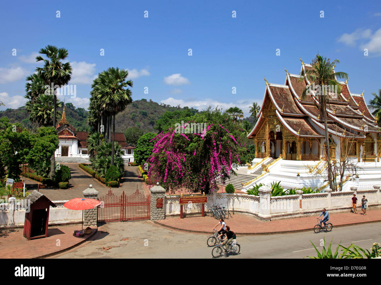 Haw Pha Bang Temple et Musée du Palais Royal, Luang Prabang, Laos Banque D'Images
