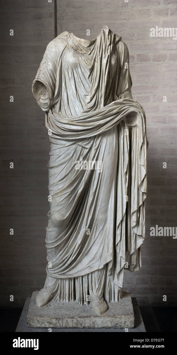 Livie, (58 BC- 28 Ma), également connu sous le nom de Julia Augusta. Femme de l'empereur romain Auguste. Statue. Glyptothèque de Munich. Banque D'Images