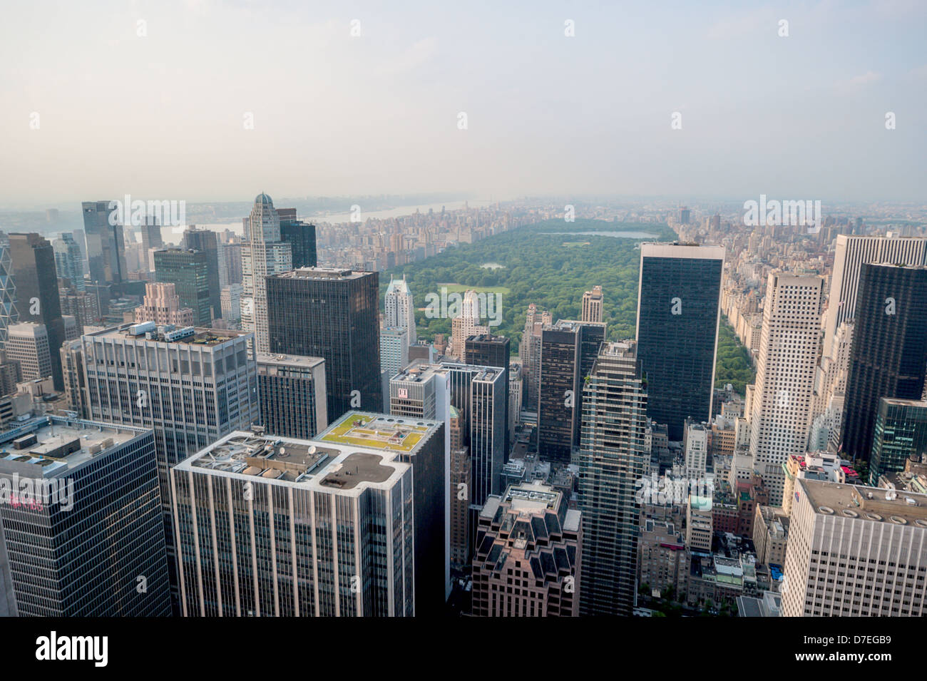 Une vue sur Central Park à New York. Banque D'Images Une vue sur Central Park à New York. Banque D'Images