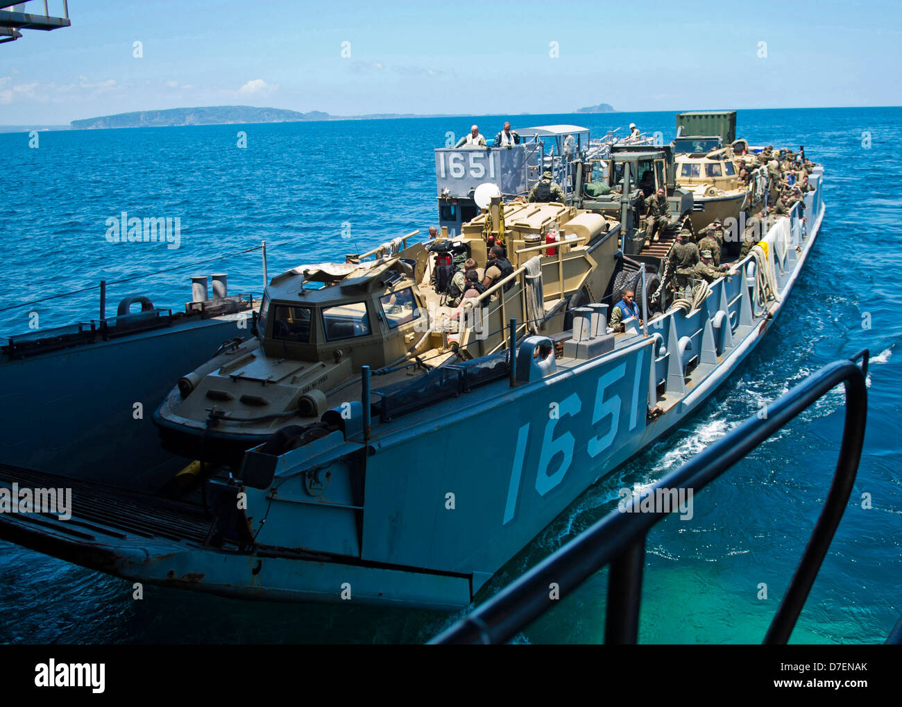 Participe à l'USS TORTUGA Balikatan. Banque D'Images