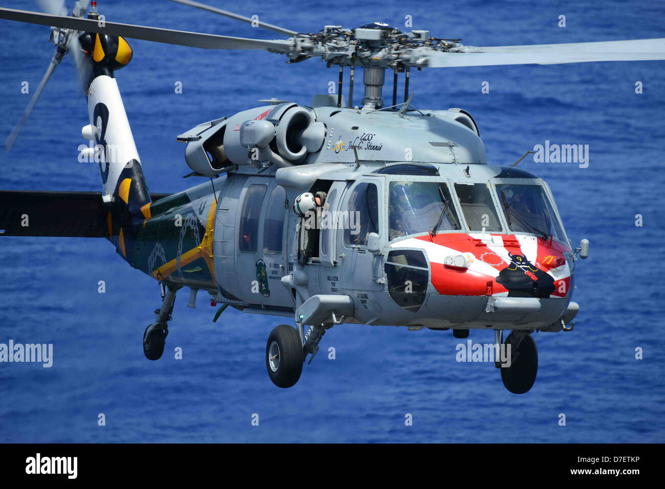USS John C. Stennis est titulaire d'une démonstration de puissance de l'air. Banque D'Images