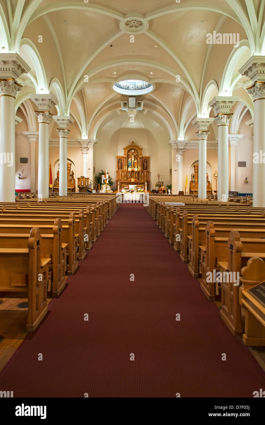 L'intérieur, la Basilique Sainte-Marie, Phoenix, Arizona, USA Banque D'Images