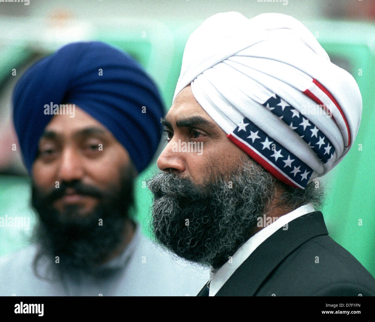 Indian-Americans Sikh se rassembler dans l'Union Square Park le 30 septembre 2001 Banque D'Images