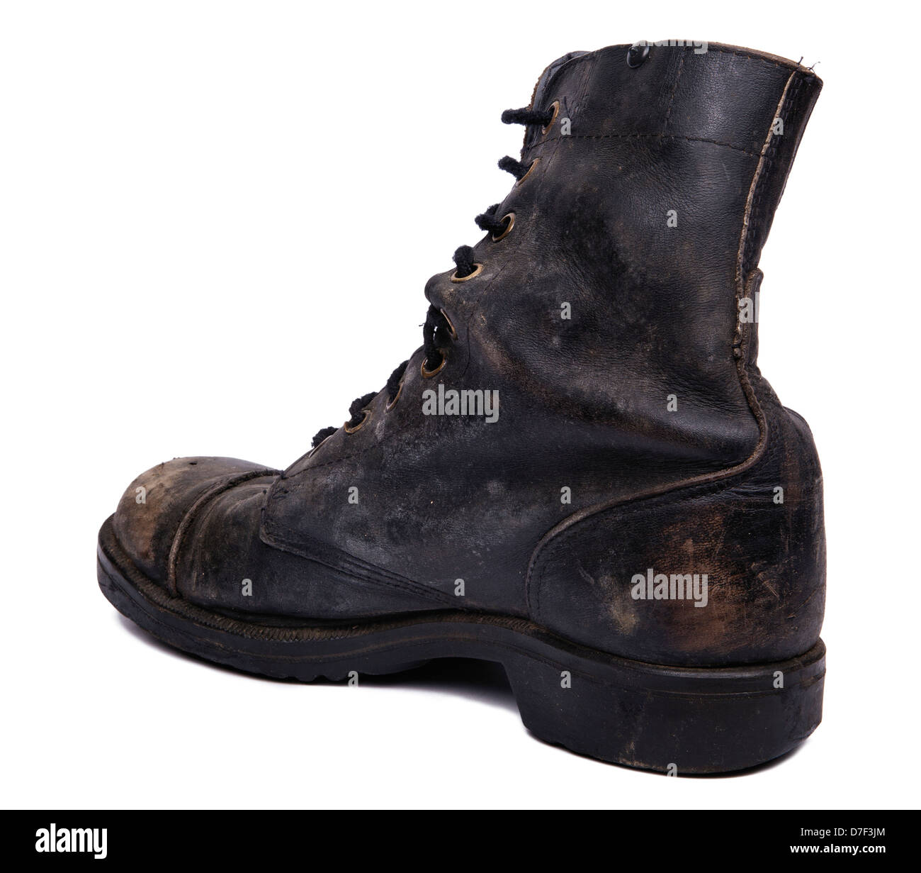 Diagonale arrière vue d'un démarrage très porté droit, délivré par l'armée israélienne (IDF). isolé sur fond blanc. Banque D'Images