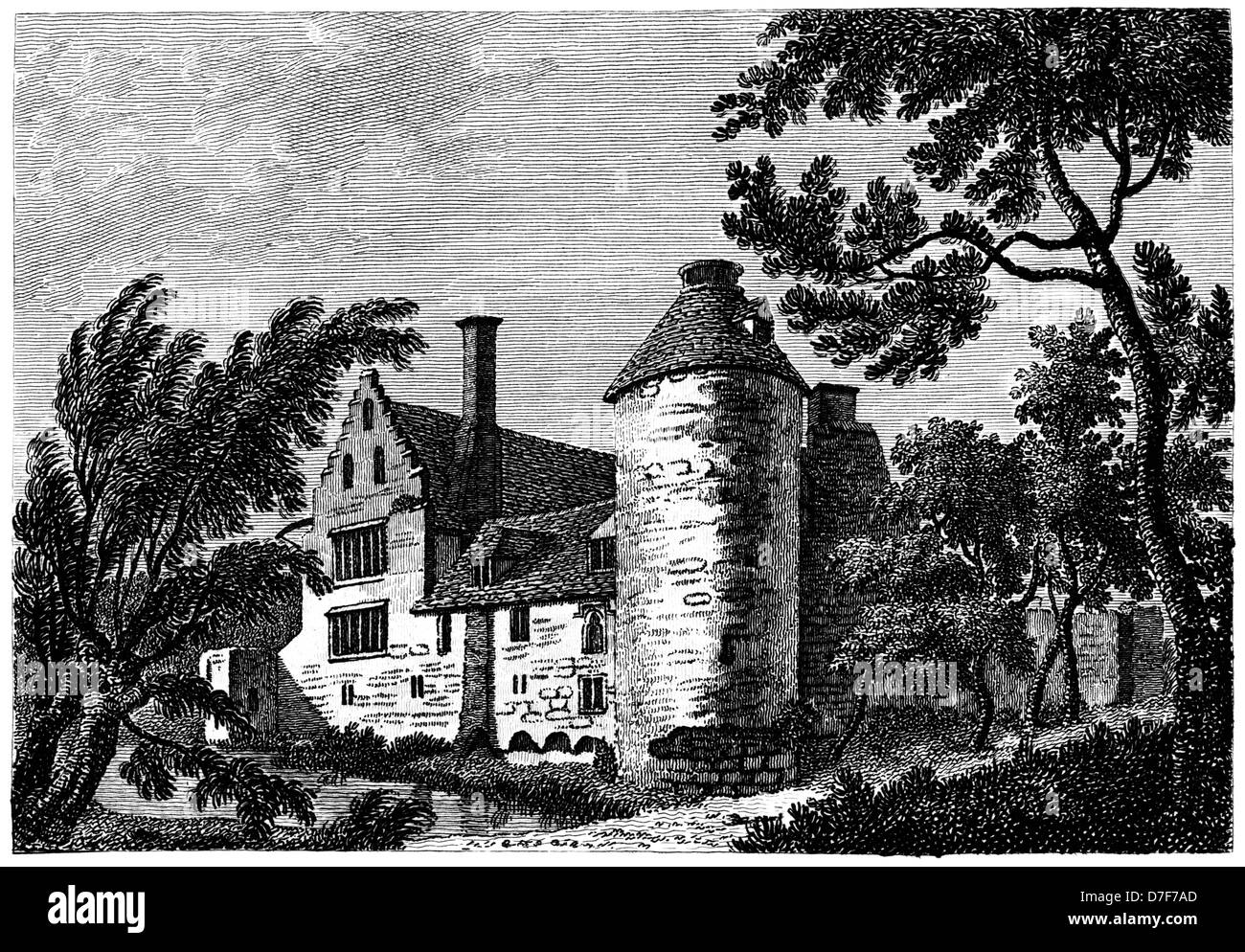 Maison Ostenhanger, Kent, en 1783 Banque D'Images