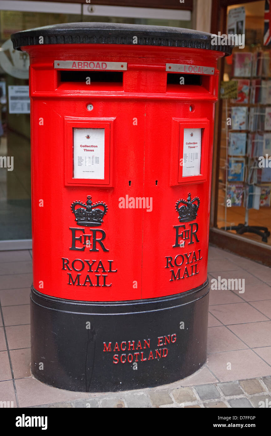 Une boîte rouge à Gibraltar Banque D'Images