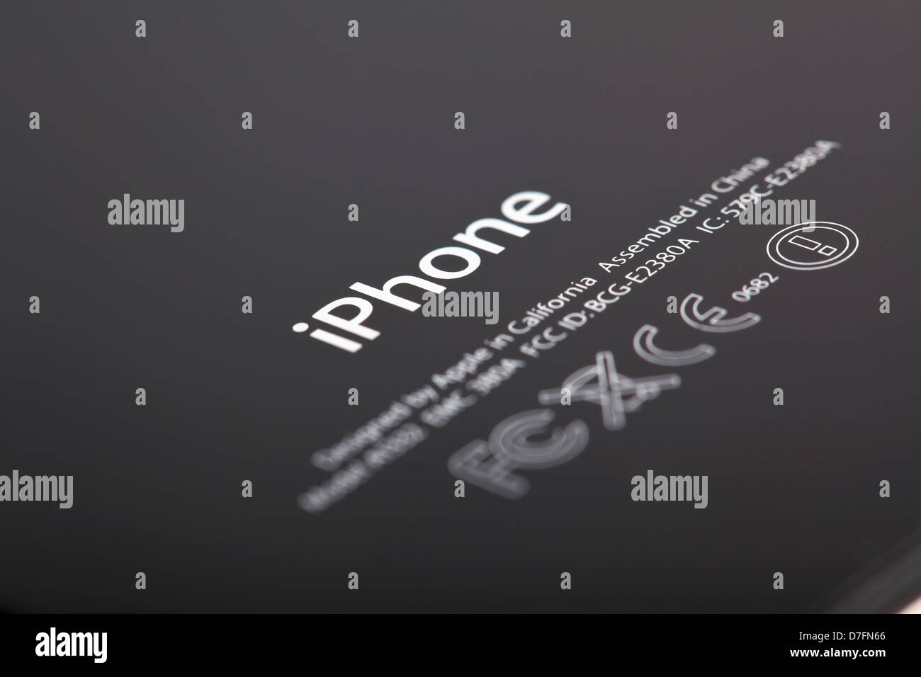 Tel-Aviv Israël - 15 mars 2011 image : un iPhone 4 Face arrière avec 'iPhone' Fabrication de marque Banque D'Images