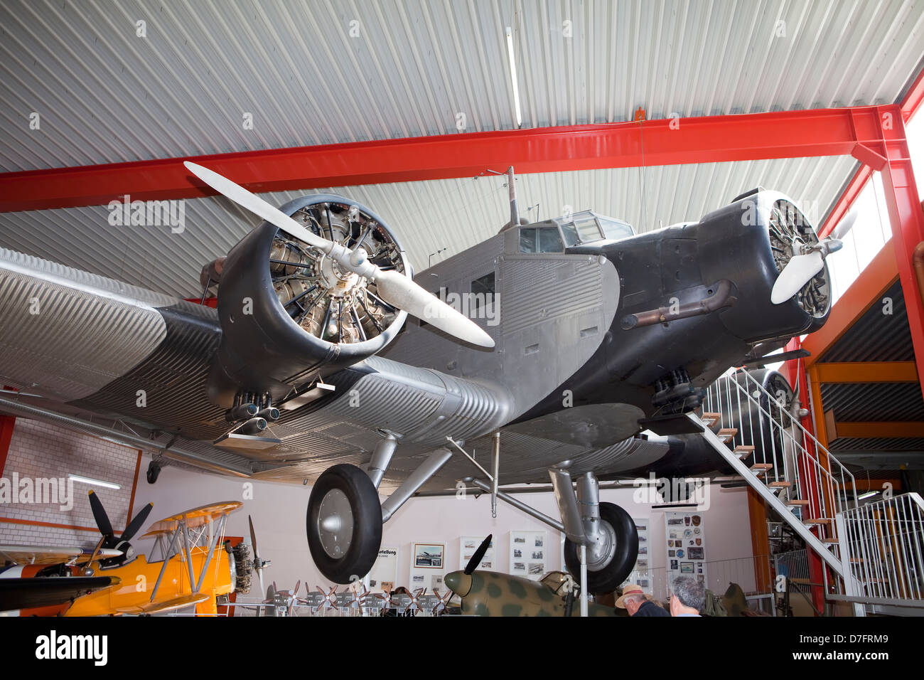 Détail de l'avion de passagers Junkers JU-52, l'Allemagne, l'Europe, Banque D'Images