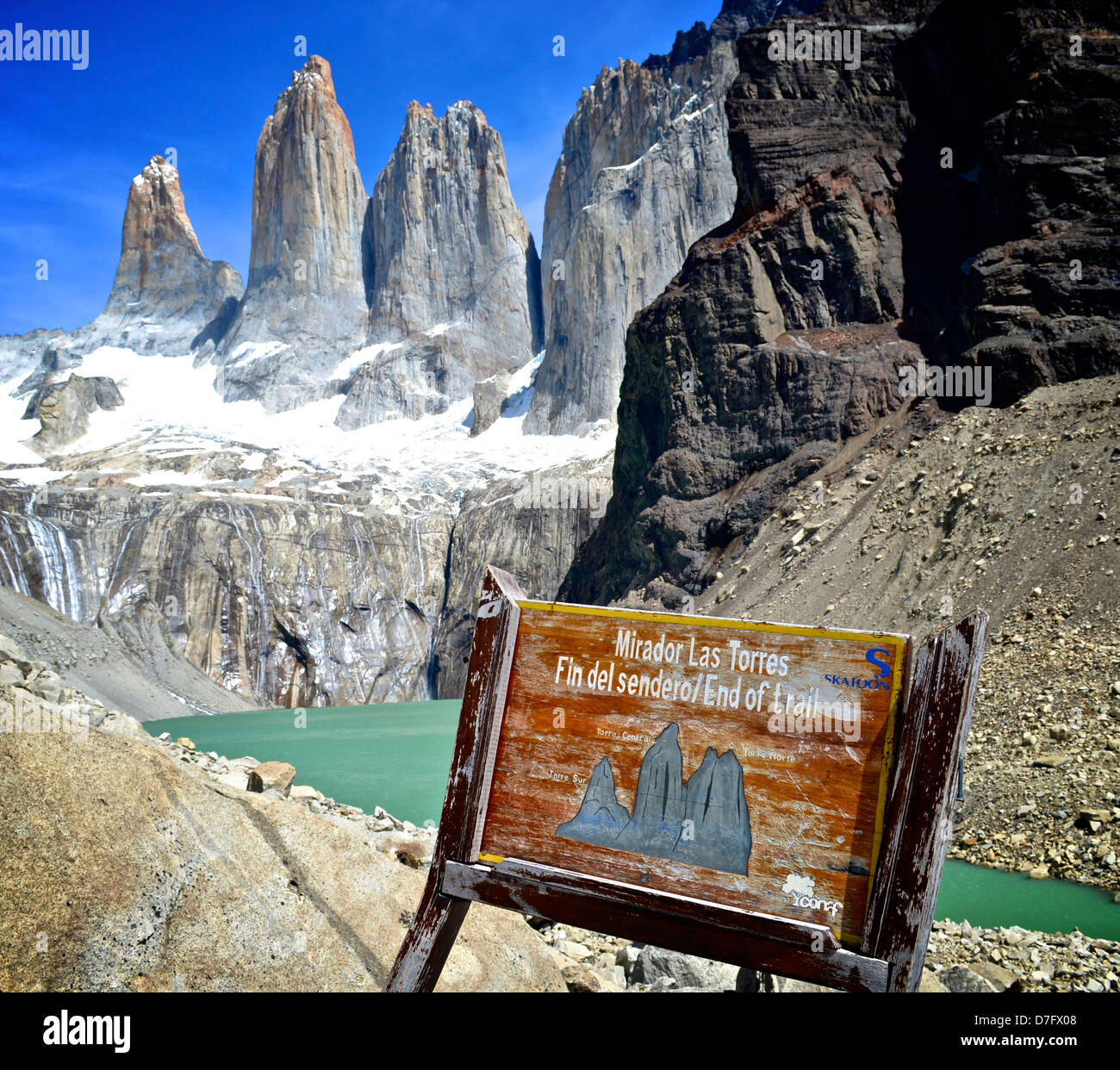 Torres del Paine, Mirador del Paine. La Patagonie chilienne Banque D'Images