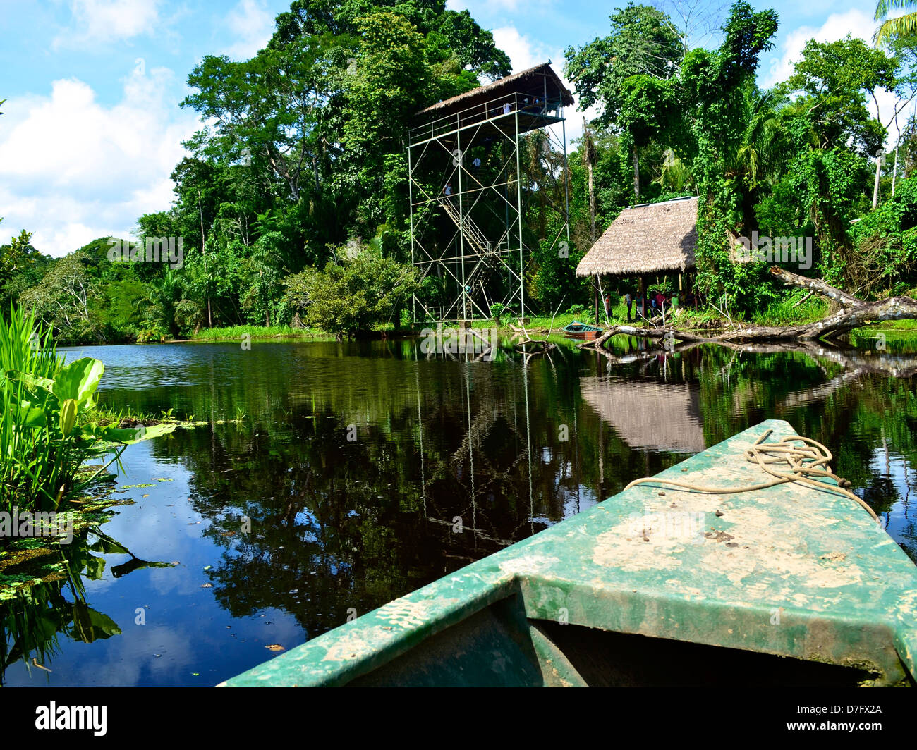 Navigation sur l'Amazone. Iquitos, Pérou Banque D'Images