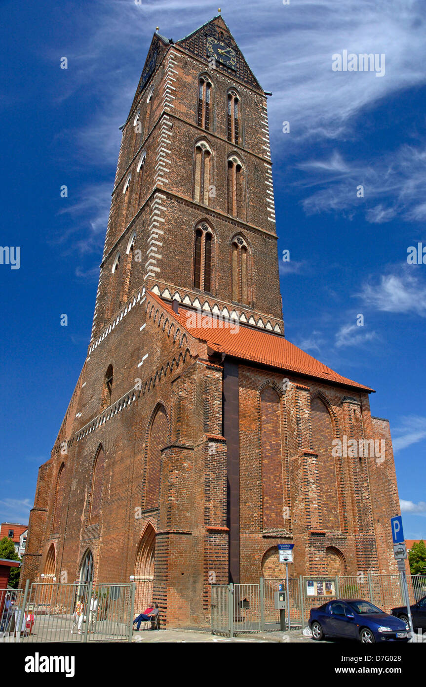 Allemagne, Bavière, Wismar, l'Eglise de Saint Marien Banque D'Images