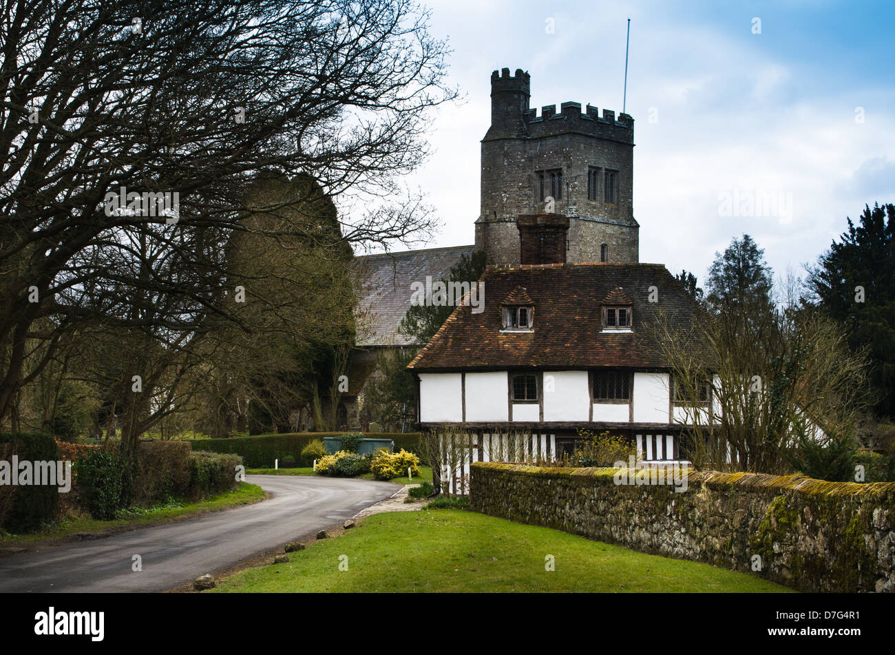 Le village de North Harrow dans le Kent, UK Banque D'Images