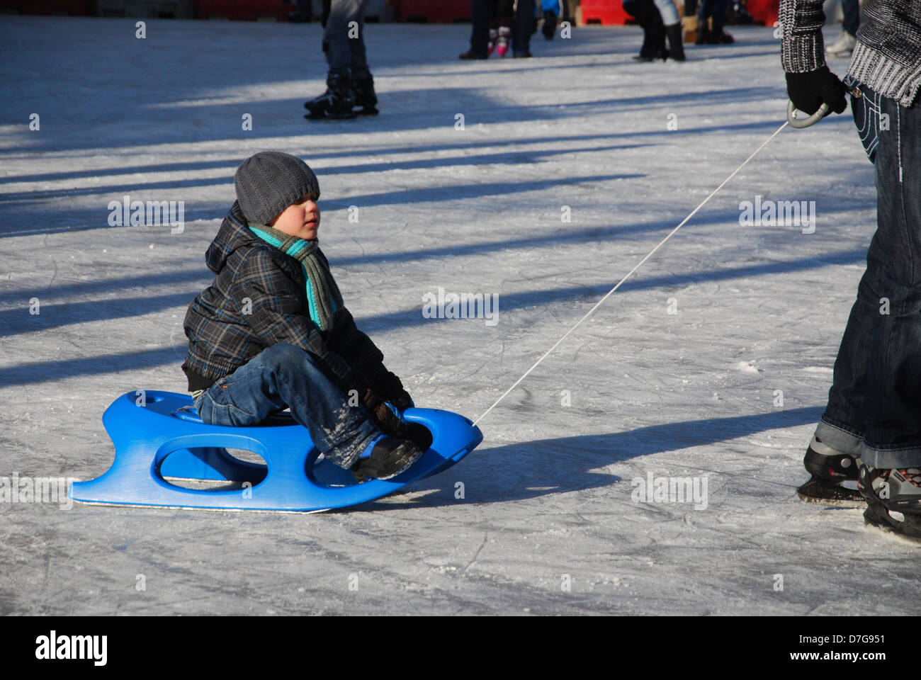 Patinoire à Munsterplein Roermond Pays-Bas Banque D'Images