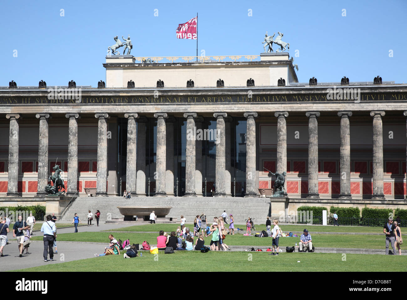 Berlin Mitte Lustgarten Vieux musée Banque D'Images
