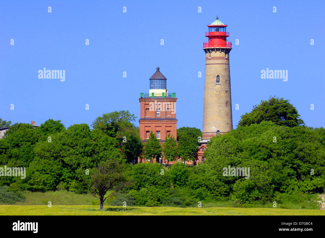 Allemagne, Bavière, île de Rügen, le cap Arkona, phare, les phares Banque D'Images