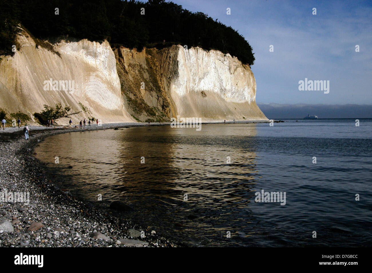 L'Allemagne, l'île de Rügen, mer Baltique, Rügen, Wissower roches, roches de craie, Wissower Klinken, Kreidefelsen Banque D'Images