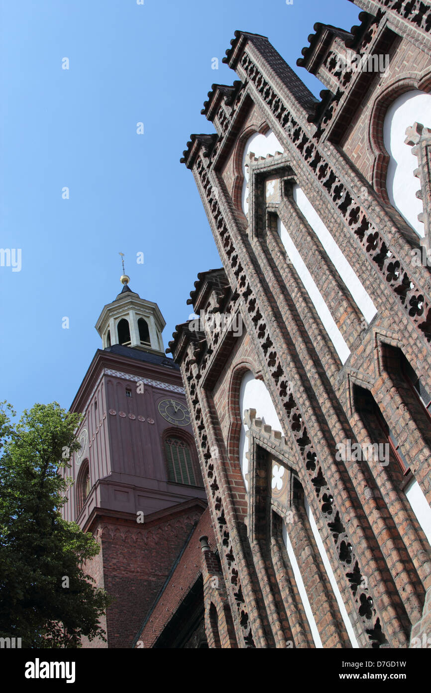 Altstadt Spandau Berlin Nikolai church Banque D'Images