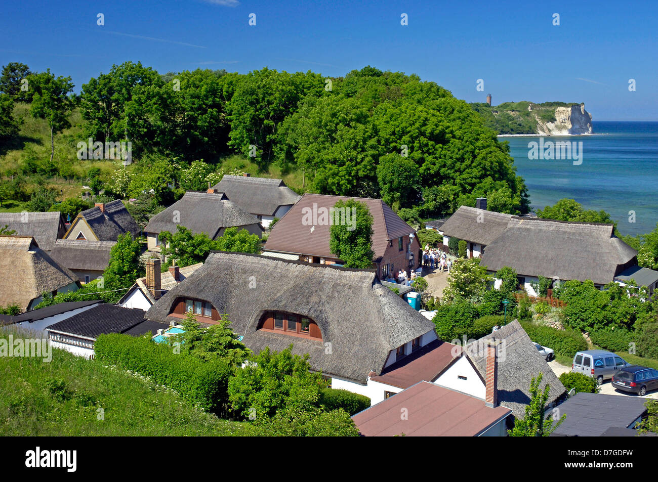 Allemagne, Bavière, île de Rügen, le cap Arkona, village Vitt, la mer Baltique Banque D'Images