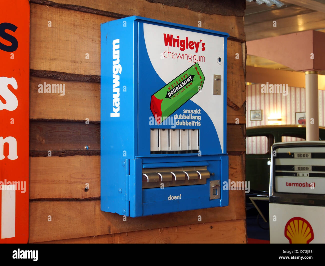 Le chewing-gum Wringley distributeur automatique. Banque D'Images