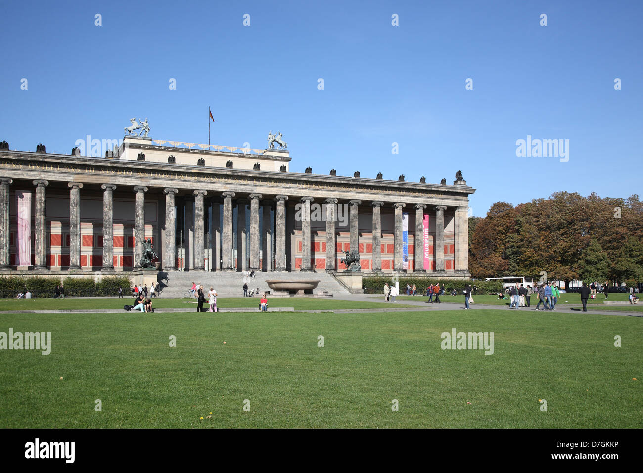 Berlin Mitte l'Altes Museum Musée de l'ancienne île musée Museumsinsel Lustgarten Banque D'Images