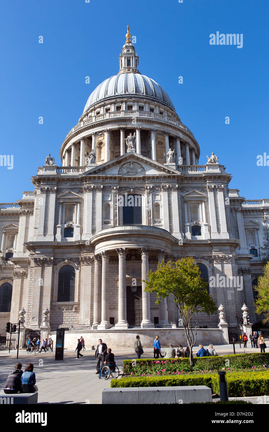 La Cathédrale St Paul à Londres. Banque D'Images