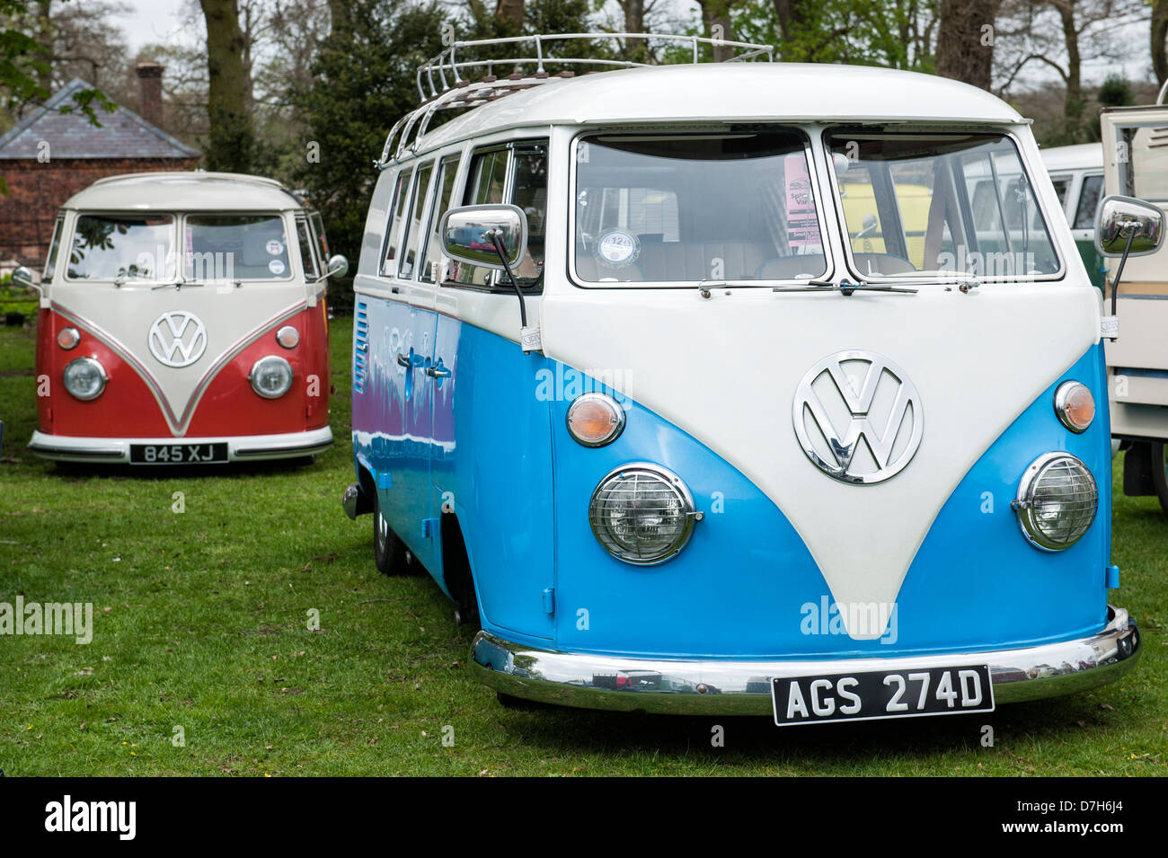 Écran partagé VW Volkswagen camping-cars Banque D'Images