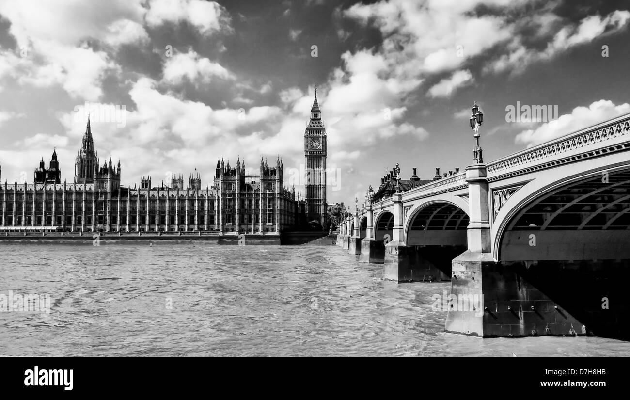 Big Ben à Londres. Banque D'Images