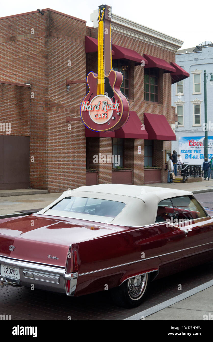 Hard Rock Cafe Beale Street Memphis Tennessee Banque D'Images