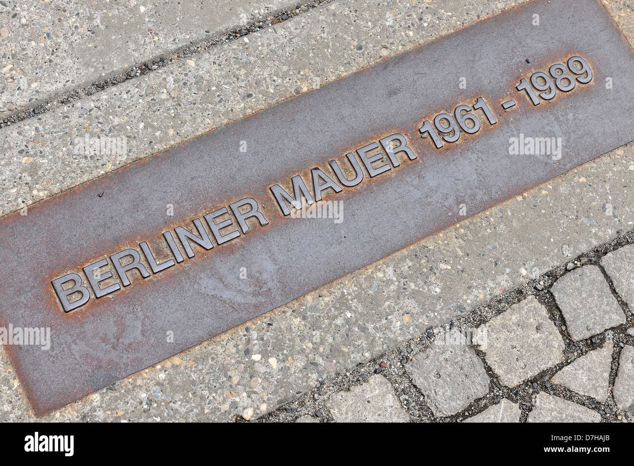 Le mur de Berlin - une période de 1961 - 1989 Banque D'Images