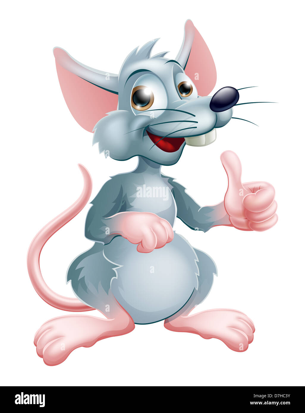 Illustration D Un Dessin Anime Mignon Heureux Caractere Rat Photo Stock Alamy