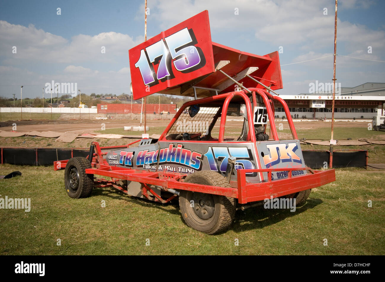 F1 voiture voitures stockcar stockcars v8 racer course ovale racing kart carting rails circuit raceway Banque D'Images