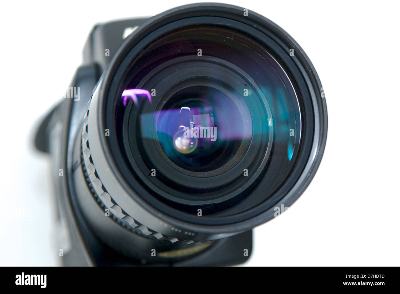 Objectif ciné sur une R10 appareil photo Nikon Super Banque D'Images