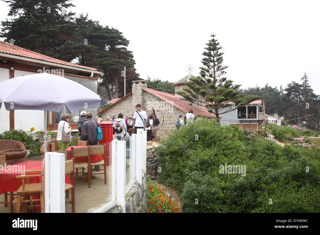 Chili Pueta Casa Museo Neruda Pablo Neruda chambre Isla Negra Banque D'Images