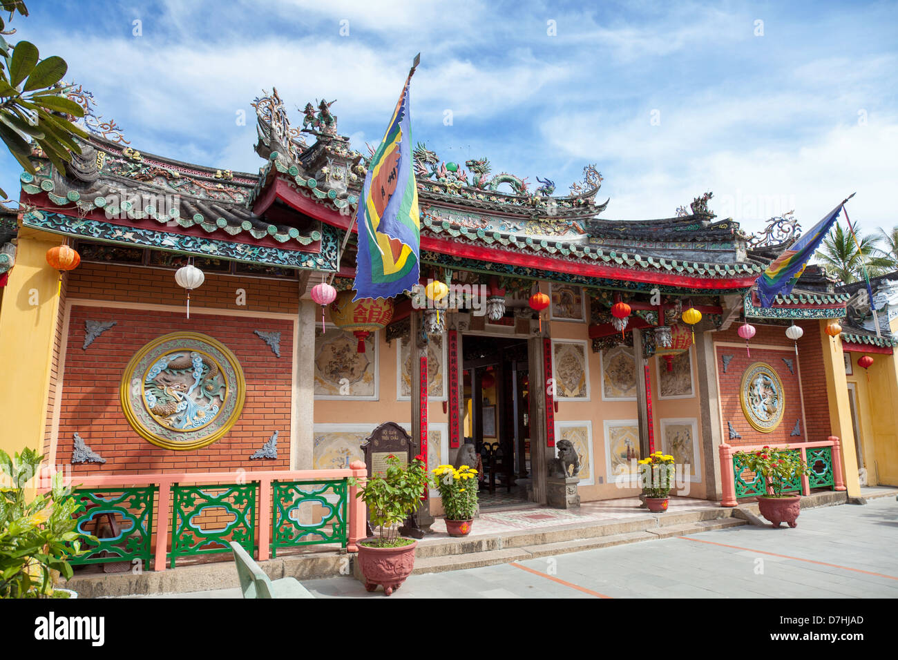 Vieux temple à Hoi An Vietnam Banque D'Images