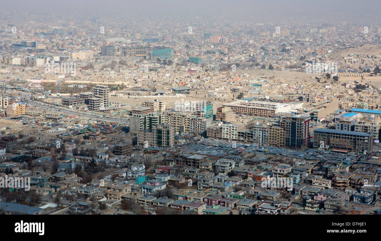 Vue Sur La Ville De Kaboul Afghanistan Photo Stock Alamy